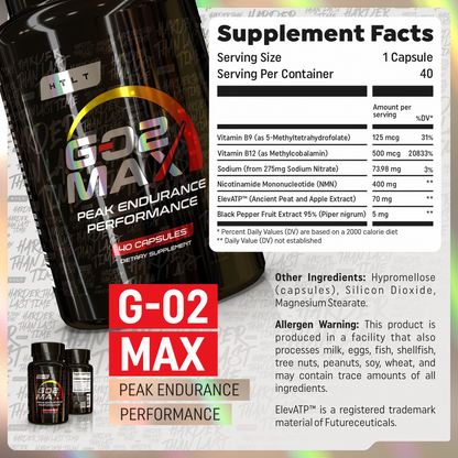 HTLT GO2 Max | Peak Endurance Support - 40 Capsules