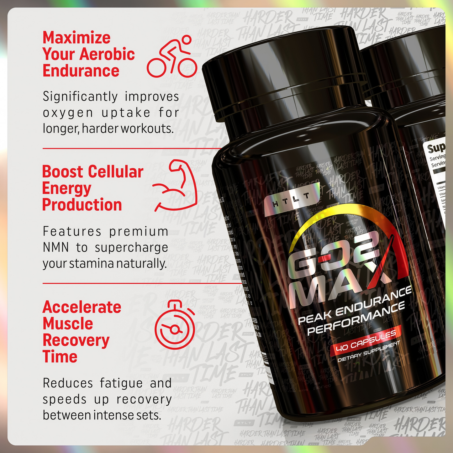 HTLT GO2 Max | Peak Endurance Support - 40 Capsules
